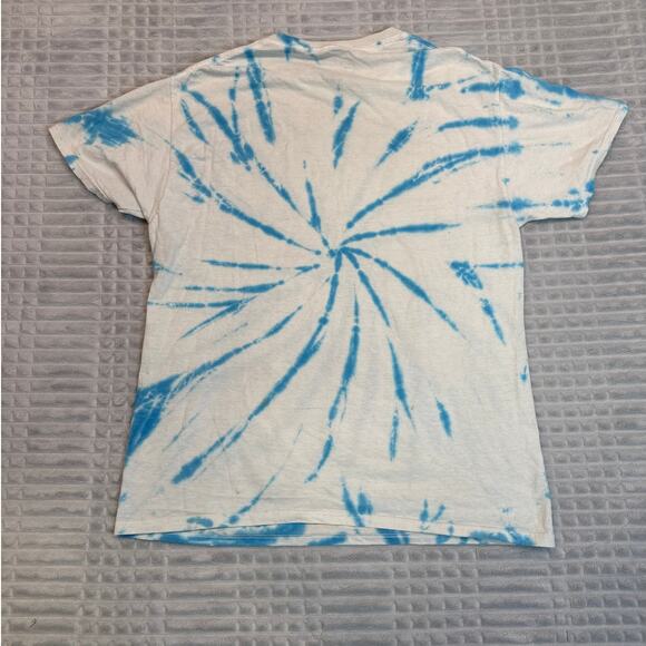 Adult The Cure Wish Tour 92 Remake Blue Tie Dye Graphic Tee T-Shirt Small Medium - Picture 2 of 7